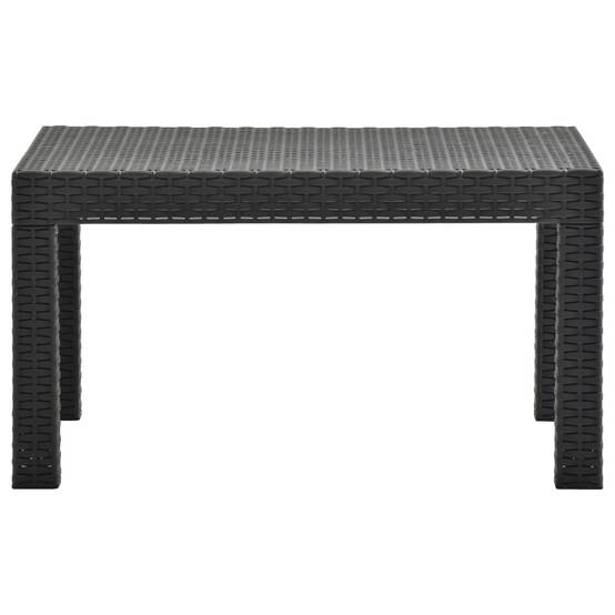 Salon de Jardin 2 Places Polypropylène Aspect Rotin avec Coussins Anthracite – ComfortXL Outdoor Living - Image 6