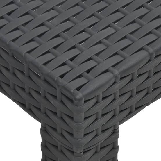 Salon de Jardin 2 Places Polypropylène Aspect Rotin avec Coussins Anthracite – ComfortXL Outdoor Living - Image 7