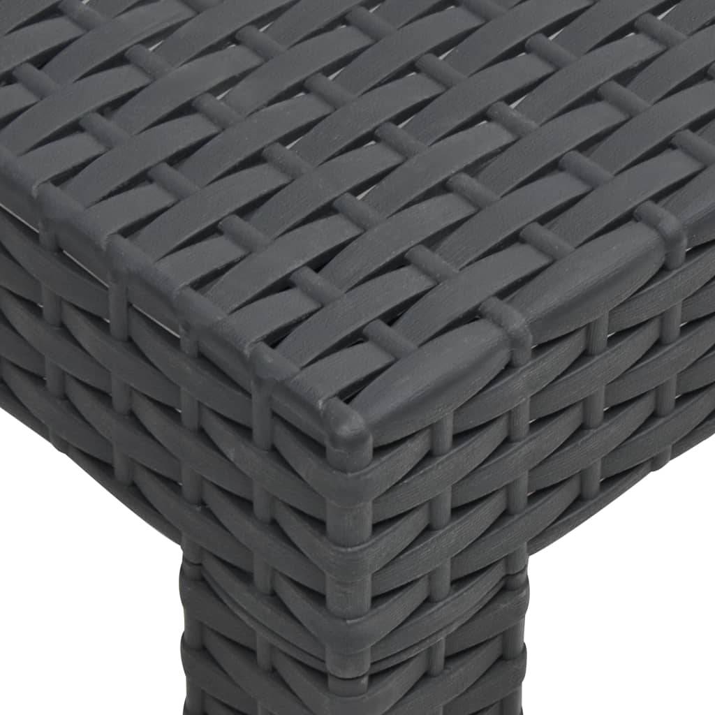 Salon de Jardin 2 Places Polypropylène Aspect Rotin avec Coussins Anthracite – ComfortXL Outdoor Living - Image 7