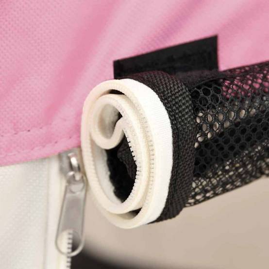 Parc pour chiens polyester et acier rose 90 x 90 x 58 cm - PANGIVO - Image 7