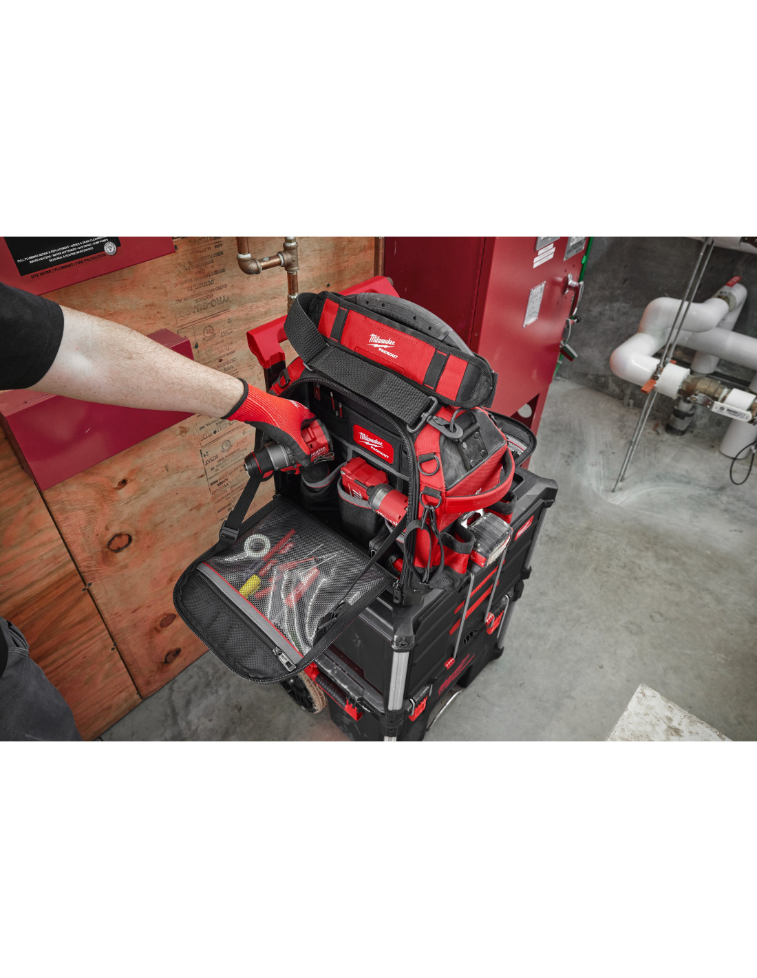 Sacoche fermée Packout, sac à outils fourre-tout Pro - 38 cm - MILWAUKEE - 4932493623 - Image 3