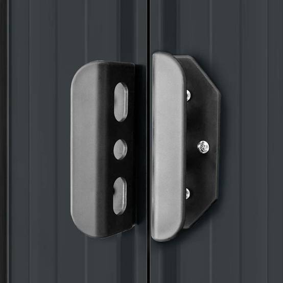 PANGIVO - Abri de jardin avec double porte coulissante - Acier galvanisé - Anthracite - Surface au sol 4,72m² - PANGIVO - Image 9