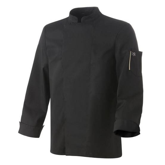 Veste de cuisine mixte manches longues Robur Nero Noir M