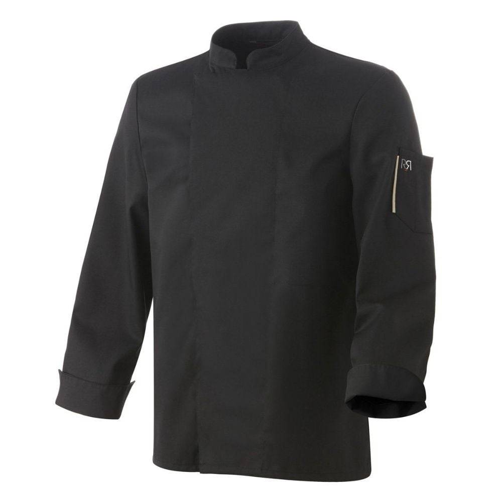 Veste de cuisine mixte manches longues Robur Nero Noir M