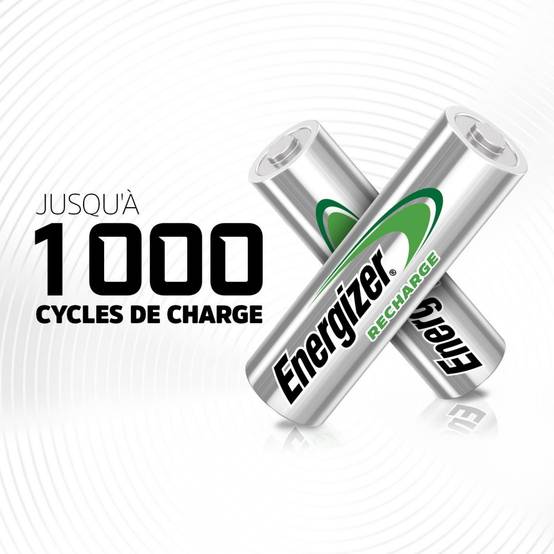 Energizer - Lot de 4 piles rechargeable aa Power plus, 2500 mAh, ENERGIZER - Image 5