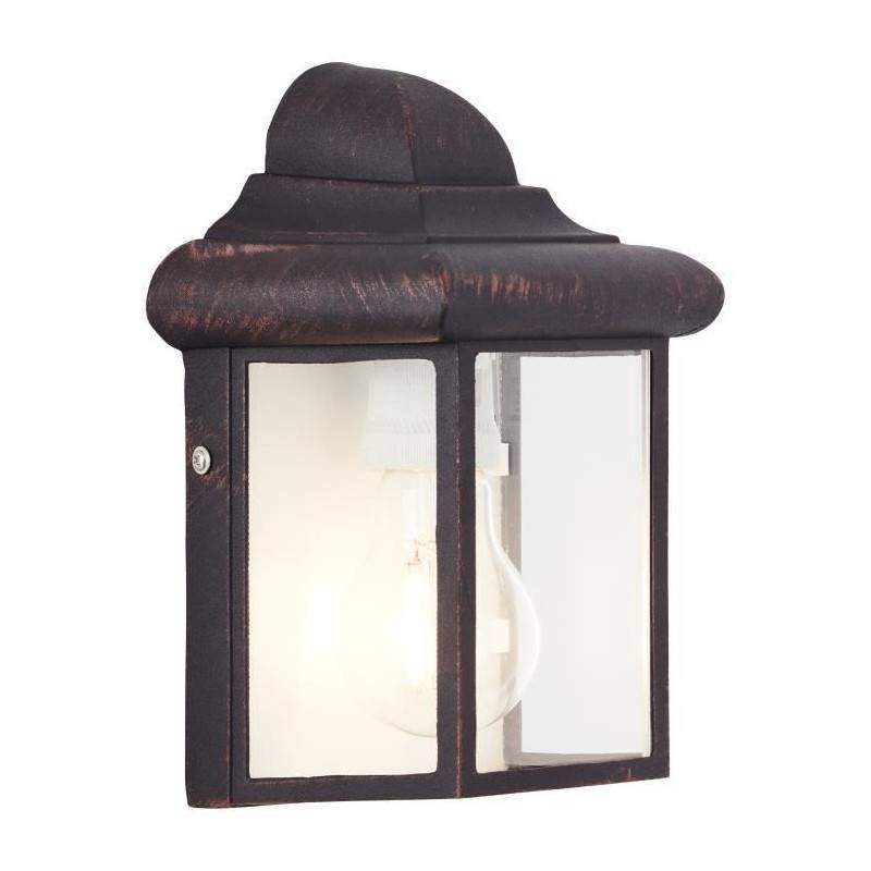 Brilliant - Brilliant - Newport Applique Murale Exterieure - Coloris Rouille - Metal/verre E27 1x60w - Image 1