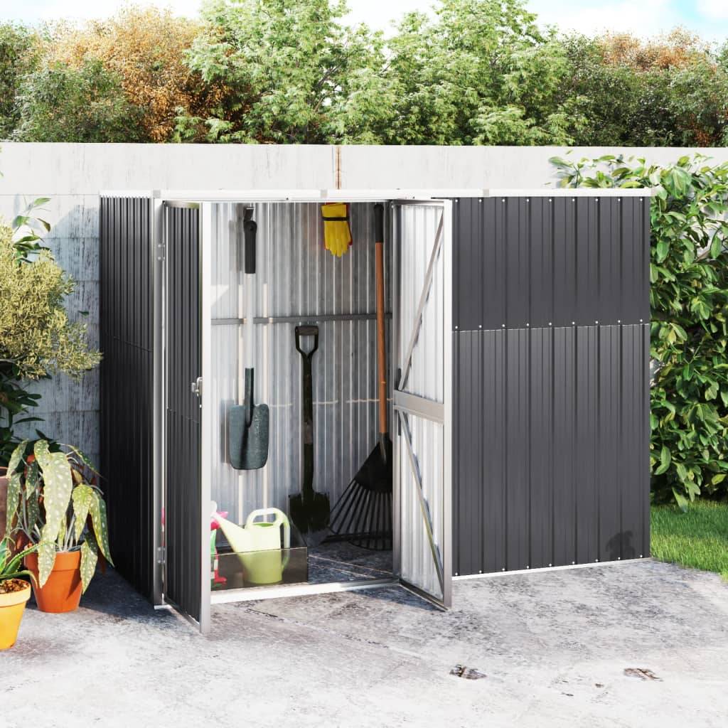 Maison Chic - Abri à outils 2m² - Cabane à outils - Abri de jardin anthracite 225x89x161cm acier galvanisé MAISON CHIC - Image 2