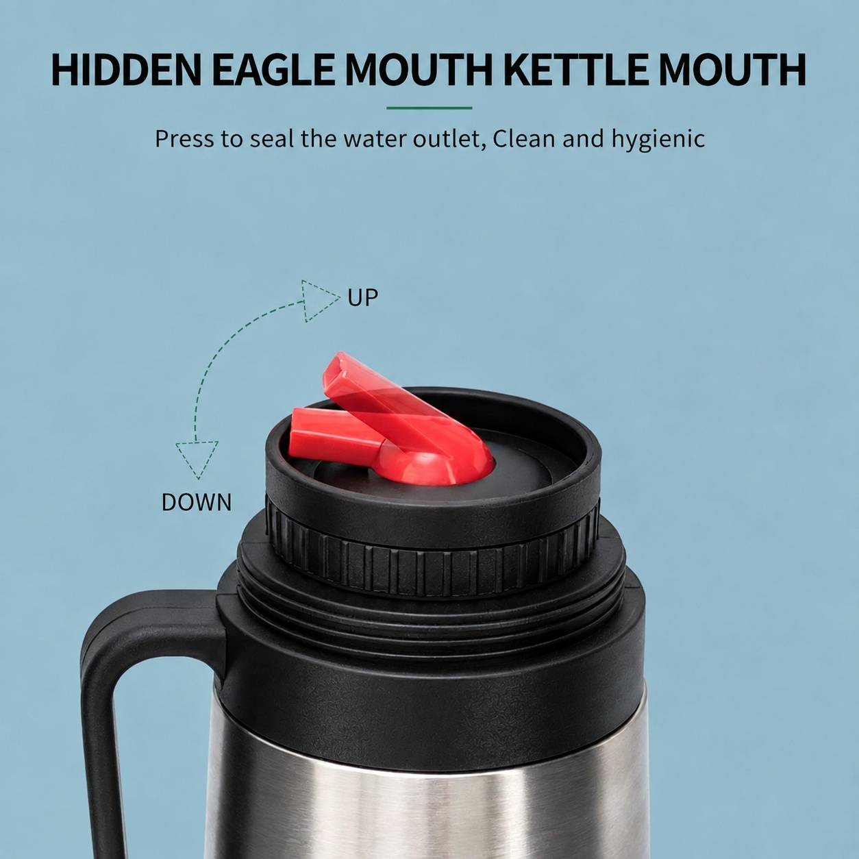 Bouteille Isotherme Acier Inoxydable Maté Chaud/Froid Jusqu'à 24h Avec Couvercle Tasse - Image 4