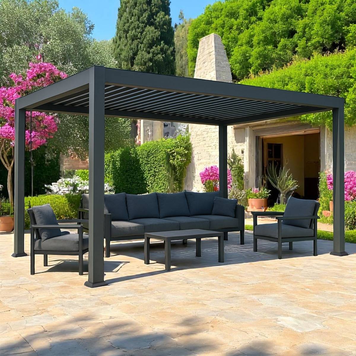 Pergola bioclimatique 3X4 m Isis - Gecko Jardin - Image 10