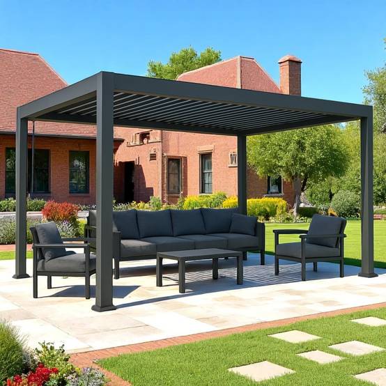Pergola bioclimatique 3X4 m Isis - Gecko Jardin - Image 3