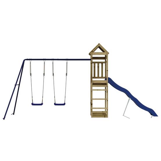 Aire de jeux d'extérieur - Jeu Plein air enfant bois de pin imprégné-JU1466 - Image 3