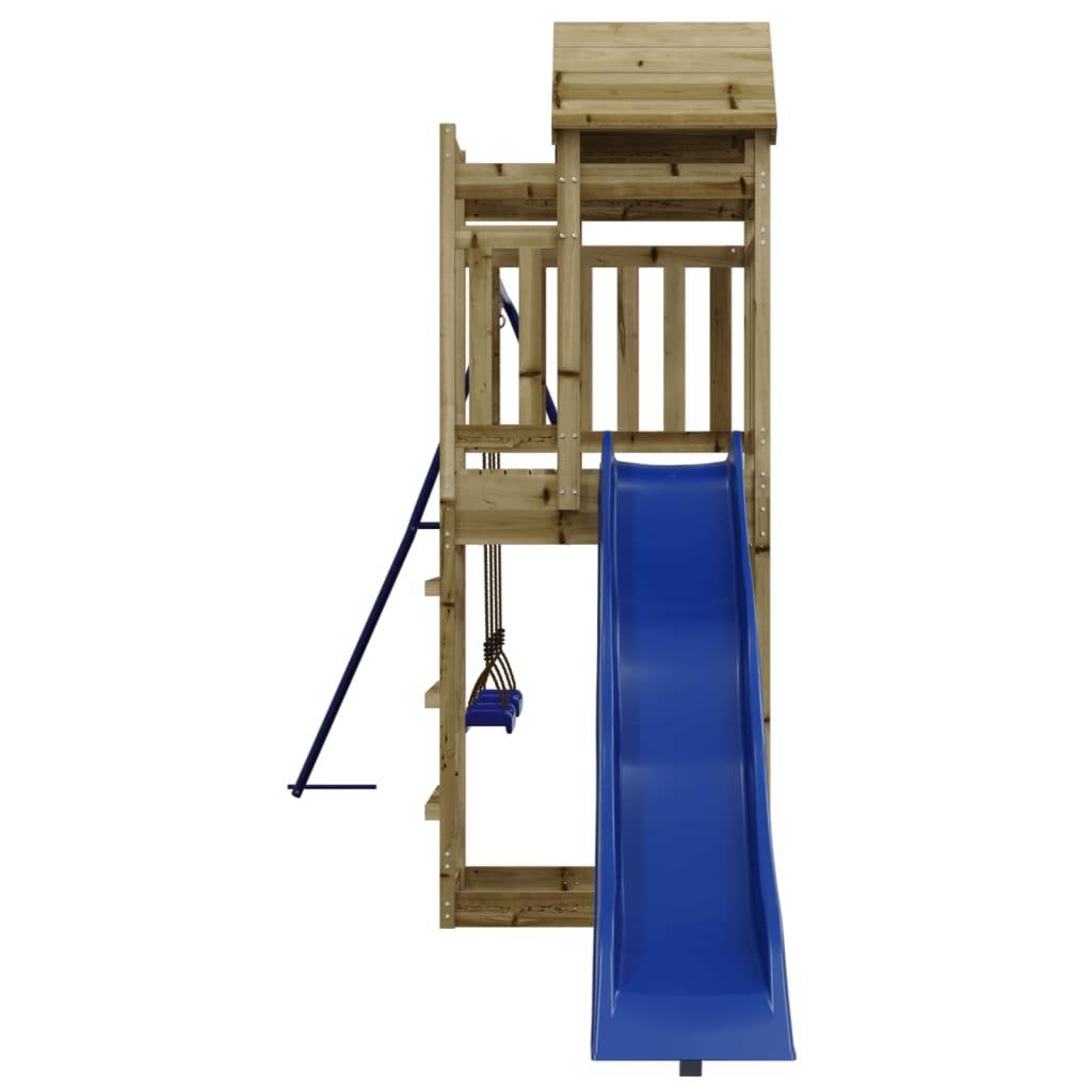 Aire de jeux d'extérieur - Jeu Plein air enfant bois de pin imprégné-JU1466 - Image 6