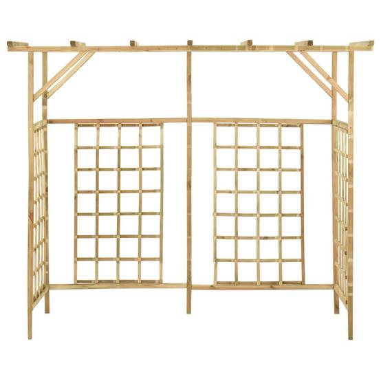 Pergola - Tonnelle de jardin pour poubelles triples Bois de pin imprégné il197 - Image 3