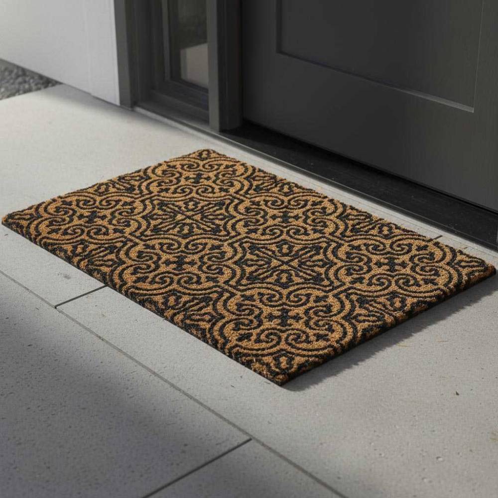 Sil - Paillasson en fibres de coco Arabesques 60 x 40 cm modèle aléatoire - Image 2