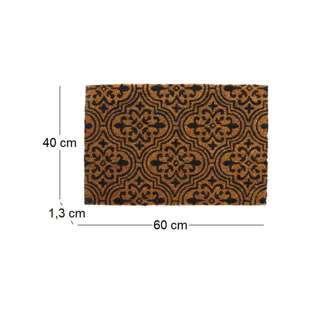 Sil - Paillasson en fibres de coco Arabesques 60 x 40 cm modèle aléatoire - Image 3