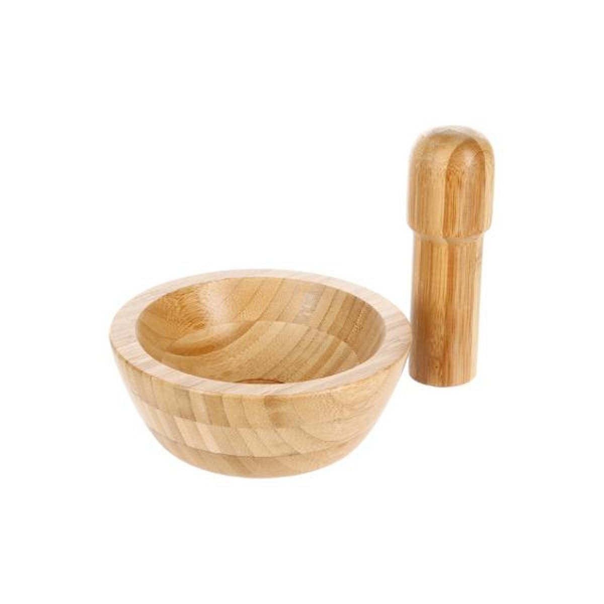 Mortier & Pilon "Compact" 16cm Bambou - Image 1