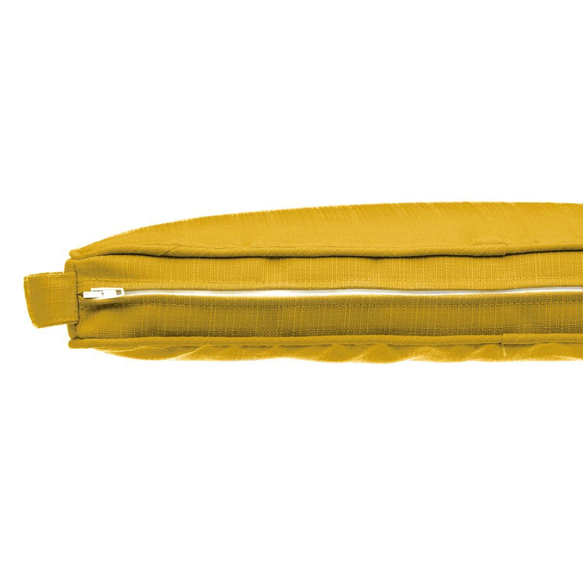 Hesperide - Galette de chaise à scratch "Korai" jaune moutarde 40x40x4cm en polyester Hespéride - Image 3