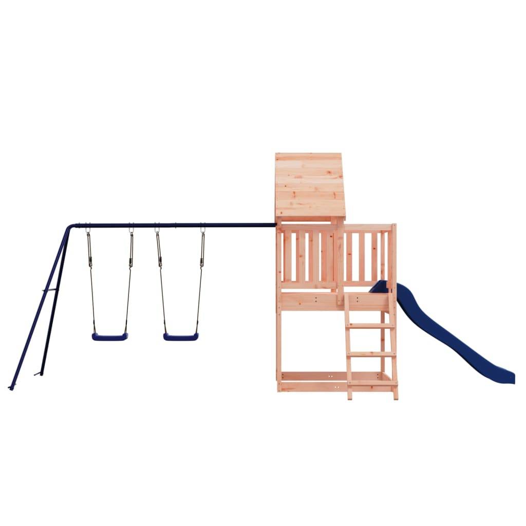 Helloshop26 - Aire de jeux d'extérieur balançoires toboggan portiques robuste jeux jardin 564 x 235 x 228 cm bois massif de douglas - Image 2