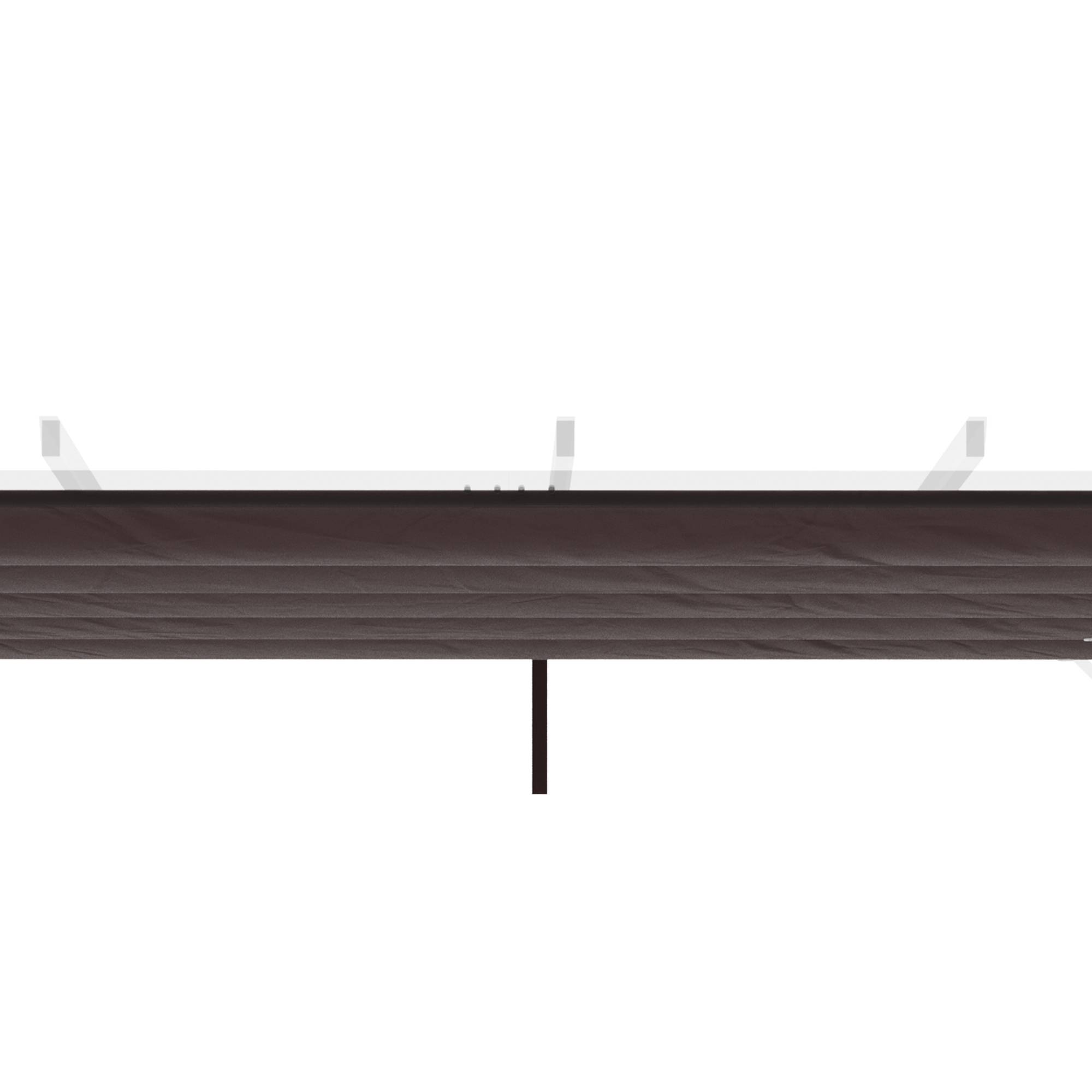 Outsunny - Toile de toit pergola tonnelle rétractable 3x3m chocolat - Outsunny - Image 9