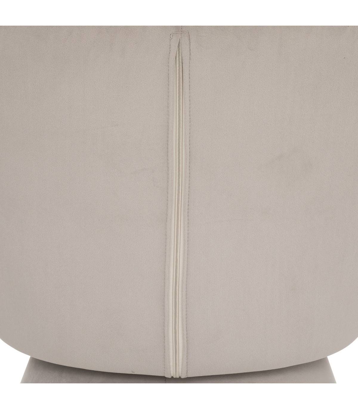 Fauteuil design moderne en velours Gris - Image 2
