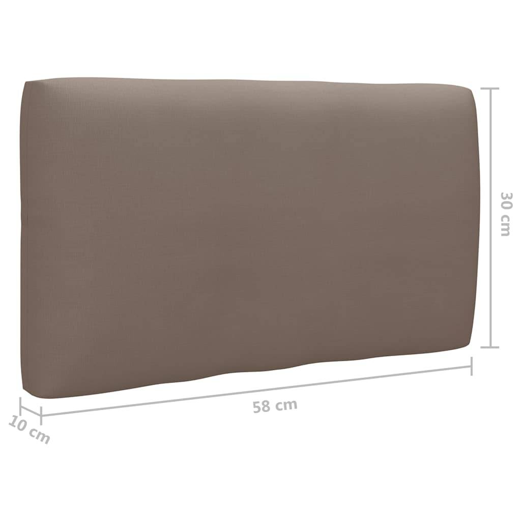 Vidaxl - Salon de jardin palette 6pcs avec coussins Pin imprégné de gris vidaXL 3066921 - Image 9