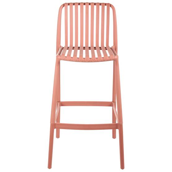 Beliani - Tabouret de bar Polypropylène Rouge clair ARICCIA - 49x53x104- Beliani - Image 4