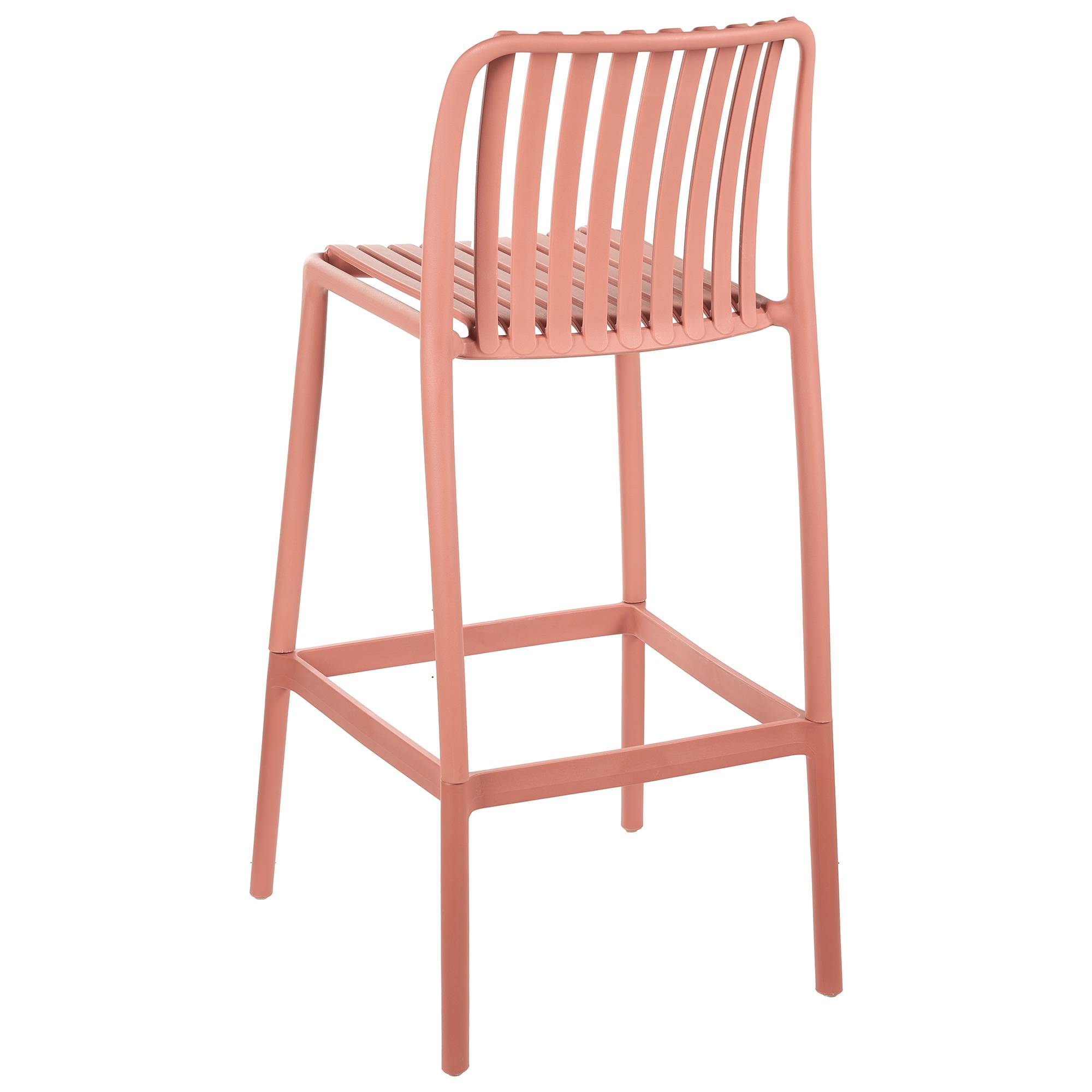 Beliani - Tabouret de bar Polypropylène Rouge clair ARICCIA - 49x53x104- Beliani - Image 5
