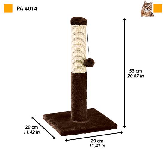 Ferplast - Griffoir Chat PA 4014 avec Colonne en Sisal et Balle de Jeu - Image 2
