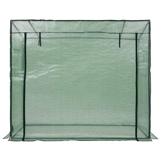Serre de Jardin Tunnel Acier PE Culture Plantes 200x80x173cm Vert - ComfortXL Outdoor Living - Image 4