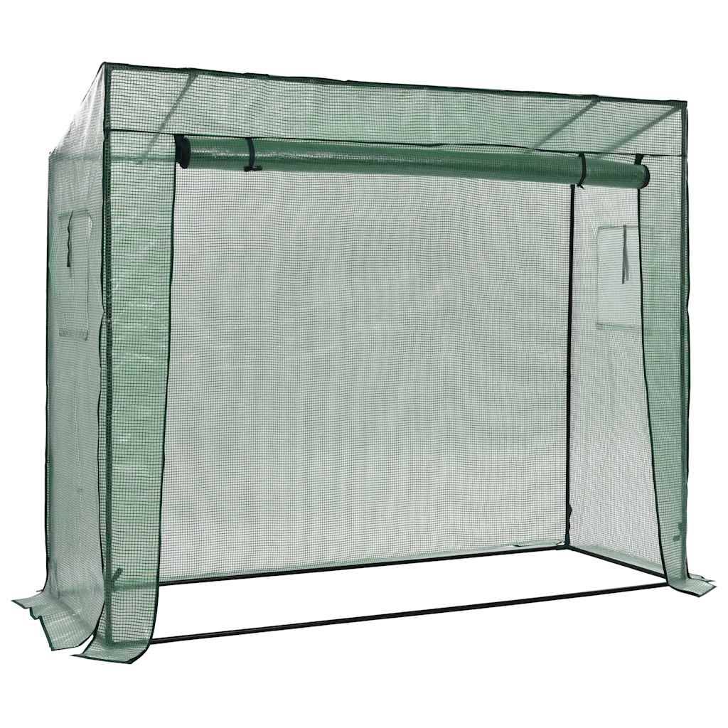 Serre de Jardin Tunnel Acier PE Culture Plantes 200x80x173cm Vert - ComfortXL Outdoor Living - Image 2