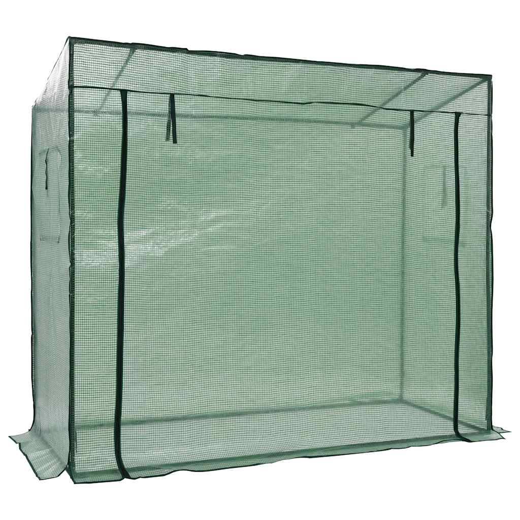 Serre de Jardin Tunnel Acier PE Culture Plantes 200x80x173cm Vert - ComfortXL Outdoor Living - Image 3