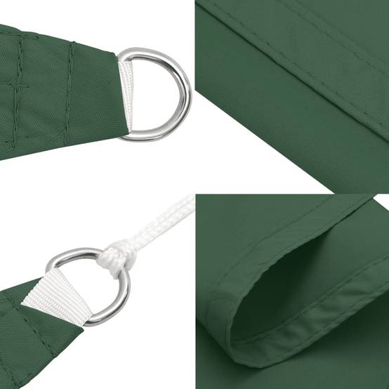 Voile de parasol tissu oxford vert foncé 3,5 x 4,5 x 0 cm - PANGIVO - Image 5