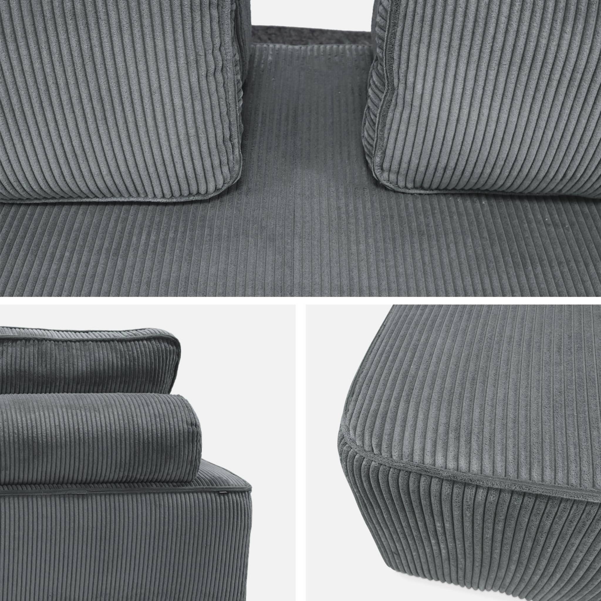 sweeek - Chauffeuse 2 places canapé modulable gris foncé | sweeek - Image 7