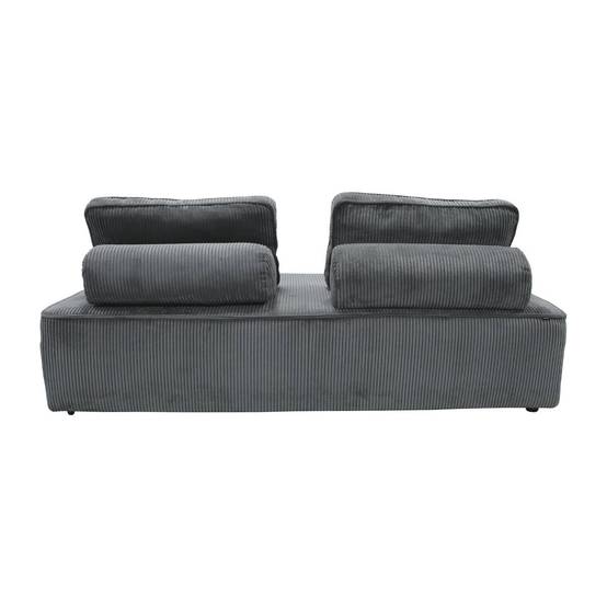sweeek - Chauffeuse 2 places canapé modulable gris foncé | sweeek - Image 6