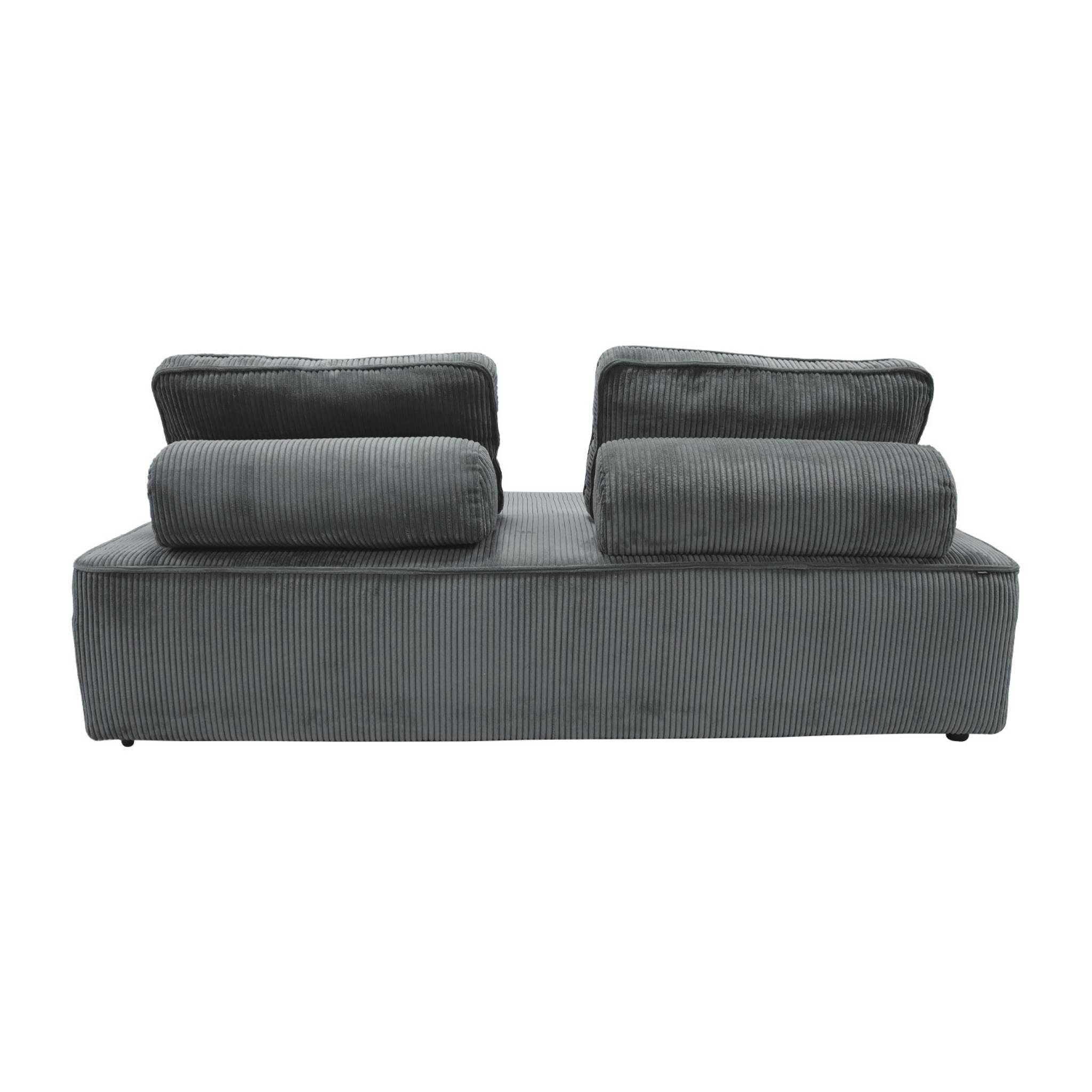 sweeek - Chauffeuse 2 places canapé modulable gris foncé | sweeek - Image 6