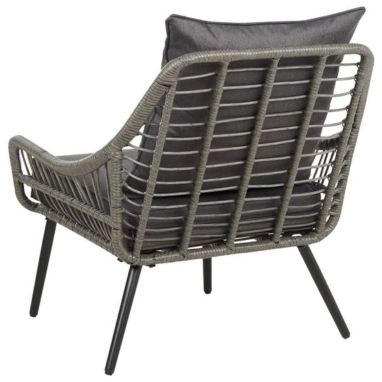 Taie d'oreiller Tissu Gris foncé LAURETO - Beliani - Image 6