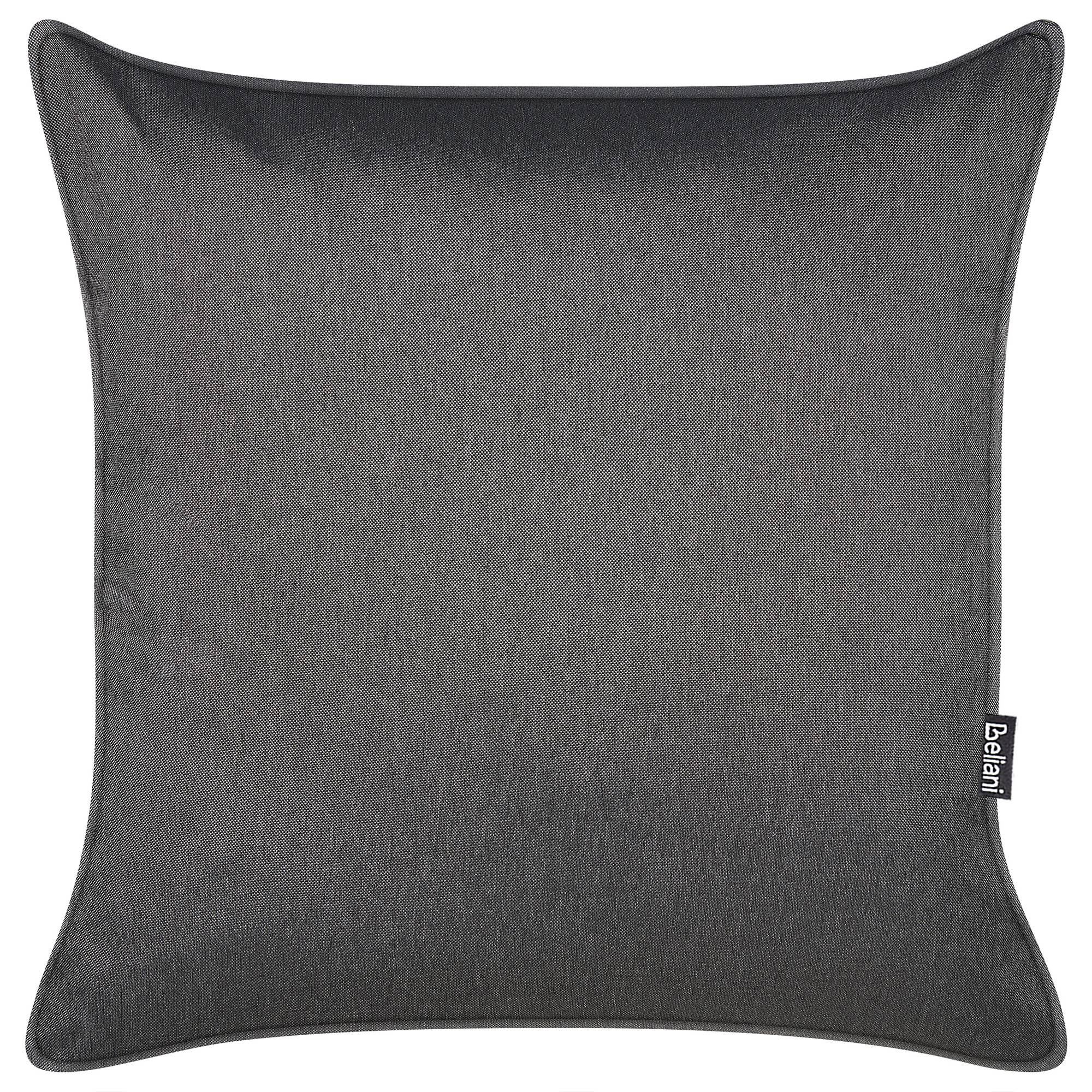 Taie d'oreiller Tissu Gris foncé LAURETO - Beliani - Image 8