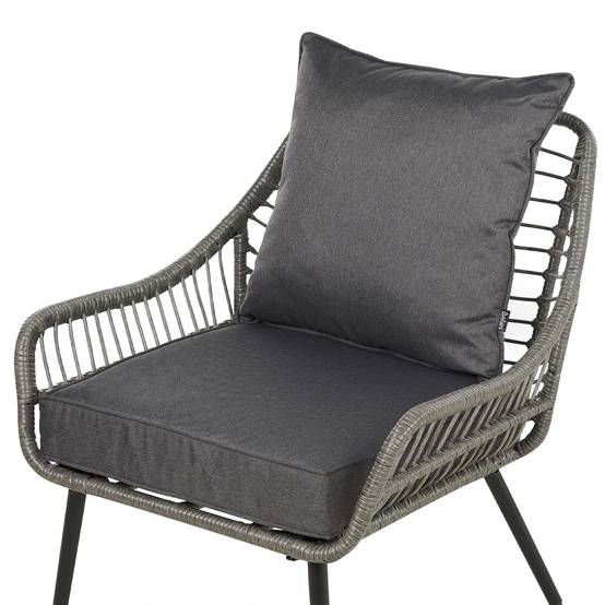 Taie d'oreiller Tissu Gris foncé LAURETO - Beliani - Image 7