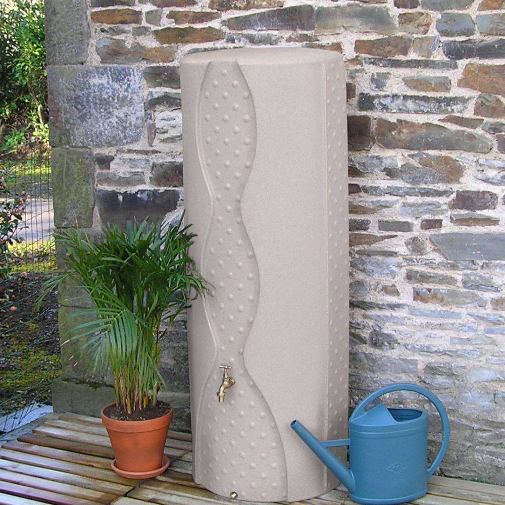 Récupérateur d'eau de pluie pour jardin Niagara 300 L ivoire EMP ROTOMOULAGE - Image 2