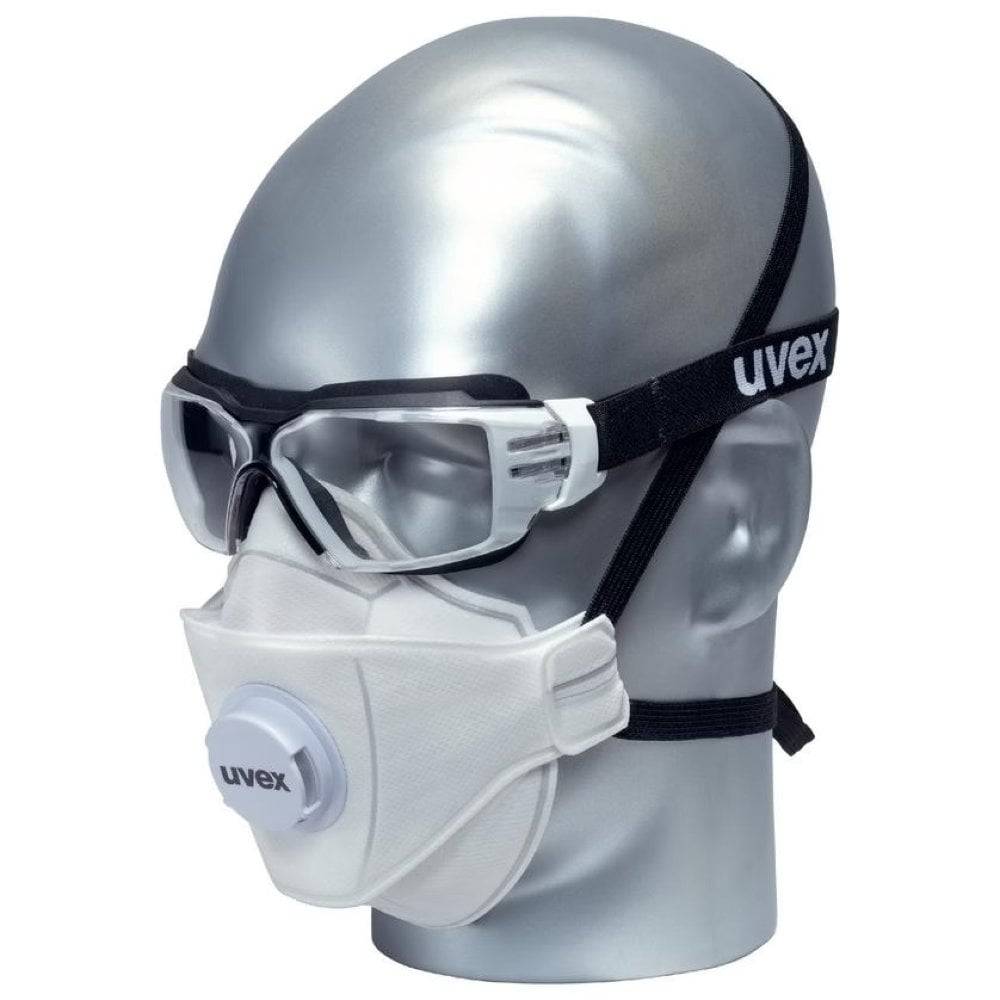 Lunettes-masques de protection légères UV400 anti-buée et anti-rayures UVEX PHEOS CX2 SONIC Noir Unique - Image 2