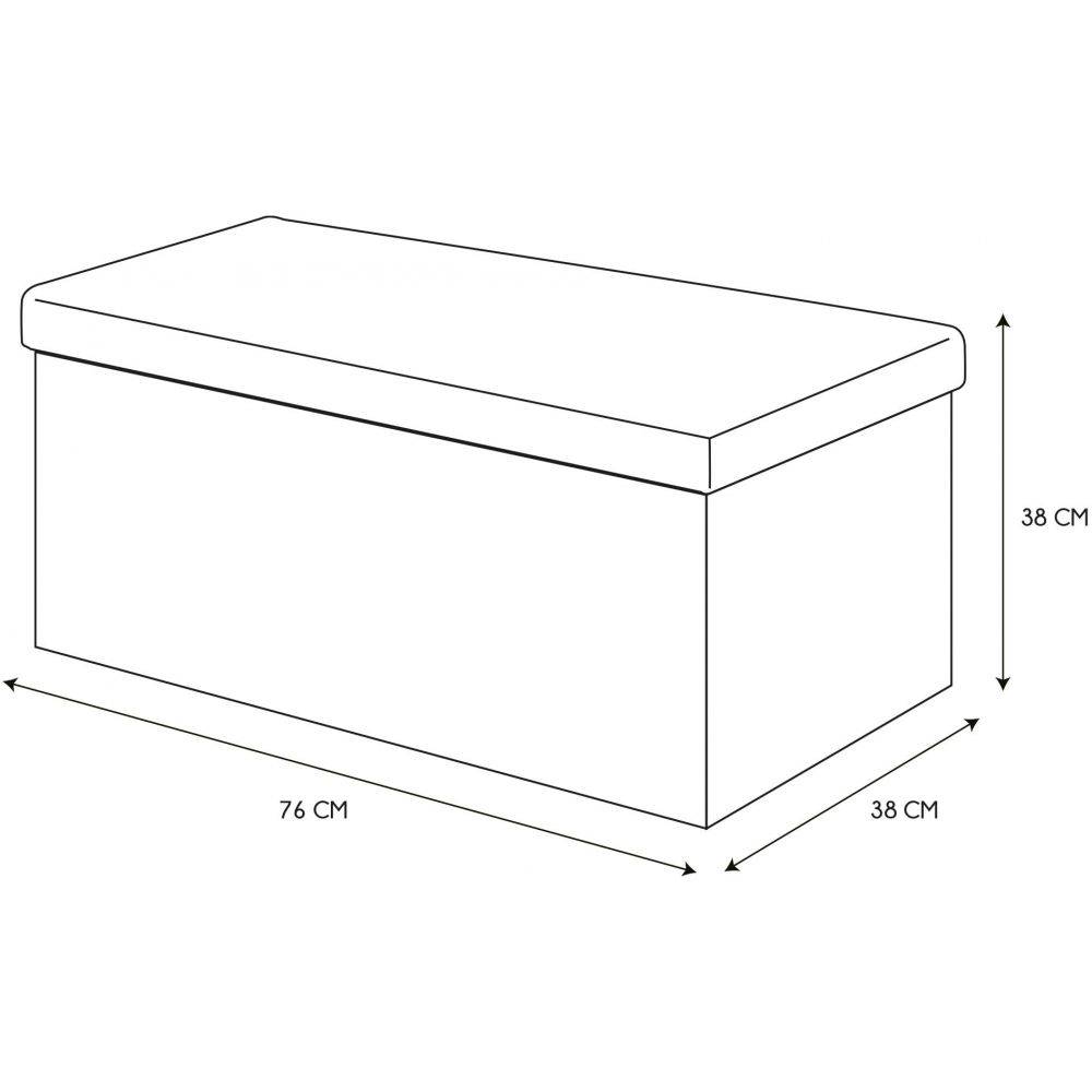 The Home Deco Factory - Banc coffre pliable Eleonor - Image 3
