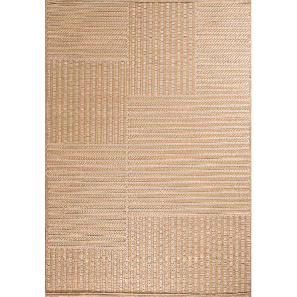 Jardindeco - Tapis extérieur en polypropylène Spargi 1745 beige 180 x 280 cm - Image 1