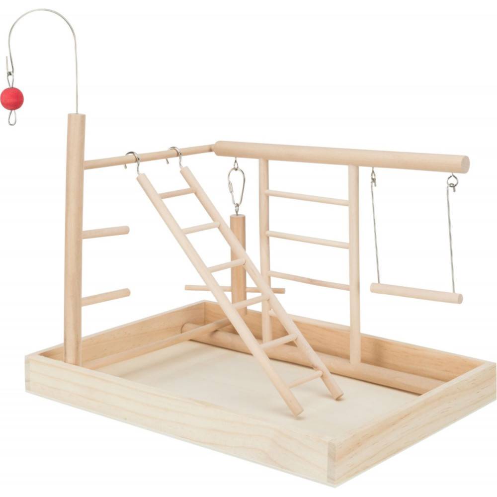 animallparadise - Plateau de jeux en bois, pour perruches et canaris. - Image 1