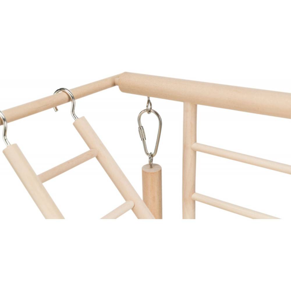 animallparadise - Plateau de jeux en bois, pour perruches et canaris. - Image 3