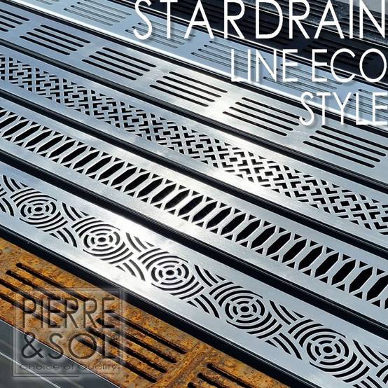 Caniveau étroit 6,5 cm Grille INOX Style - StarDrain - LINE ECO - Inox Viking 100 cm - Image 9