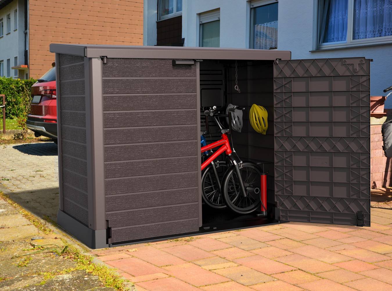 Duramax - Armoire de rangement extérieur StoreAway 1200L - Marron Duramax - Image 3