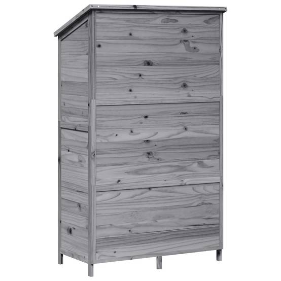 Vidaxl - Abri de jardin Gris 106,5 x 56 x 176 cm Bois d'ingénierie vidaXL 42033450 - Image 8