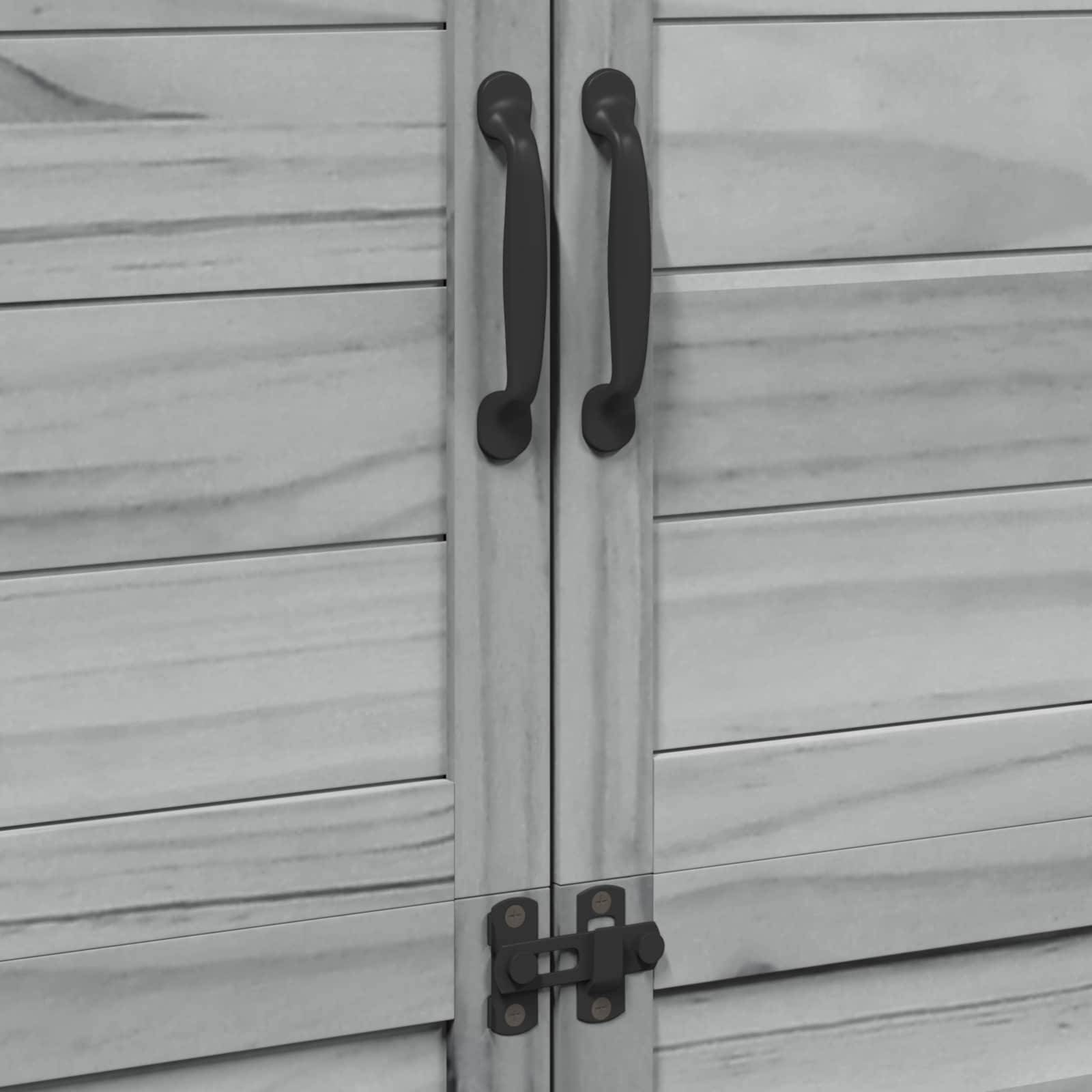 Vidaxl - Abri de jardin Gris 106,5 x 56 x 176 cm Bois d'ingénierie vidaXL 42033450 - Image 10