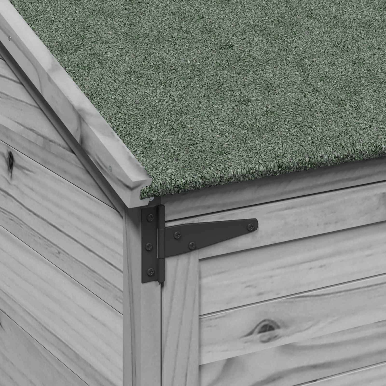 Vidaxl - Abri de jardin Gris 106,5 x 56 x 176 cm Bois d'ingénierie vidaXL 42033450 - Image 9
