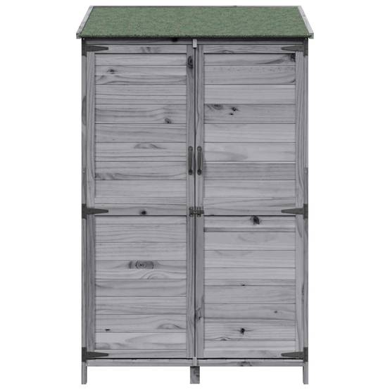Vidaxl - Abri de jardin Gris 106,5 x 56 x 176 cm Bois d'ingénierie vidaXL 42033450 - Image 6
